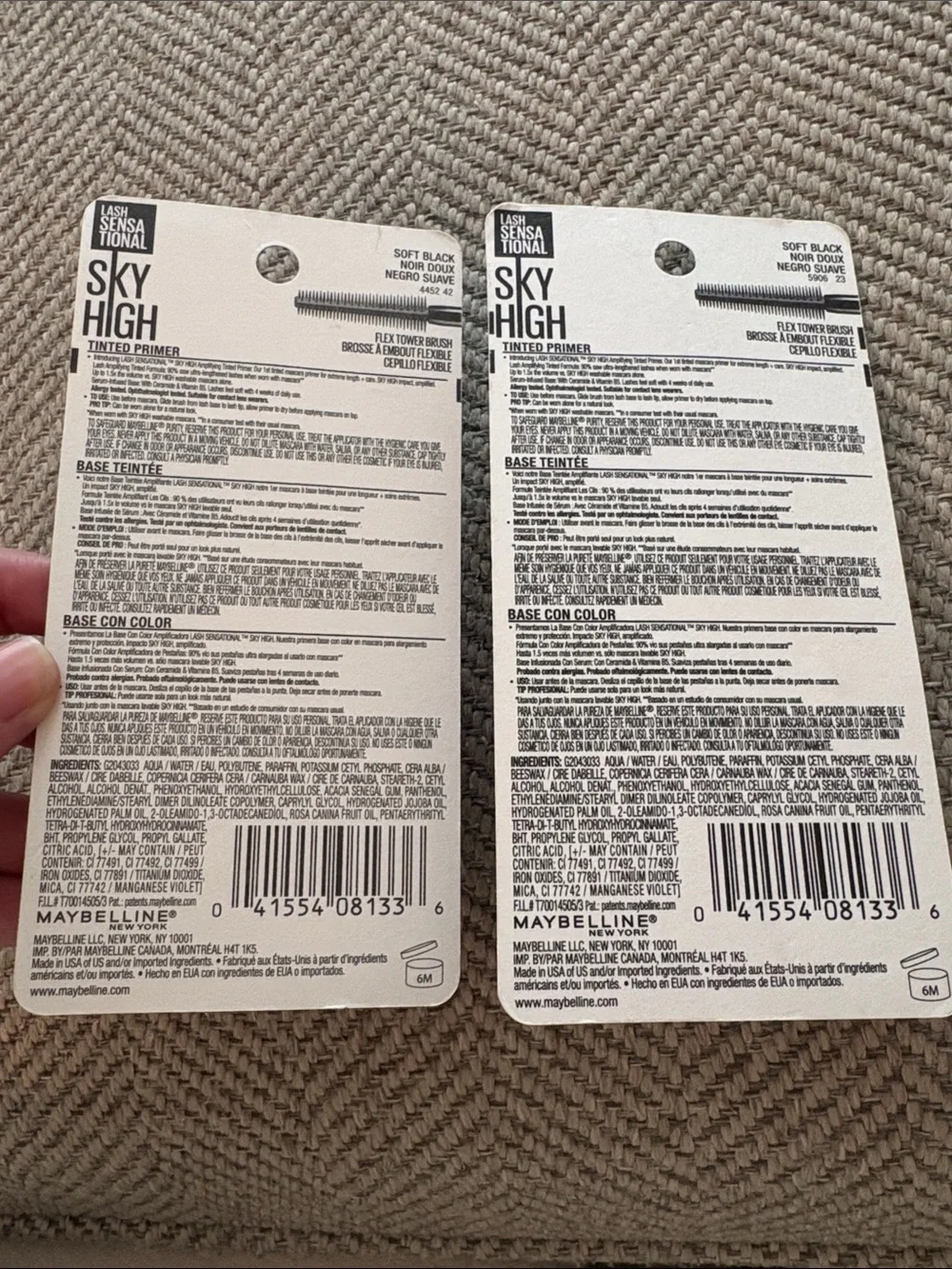 Maybelline Lash Sensational Sky High Tinted Primer Mascara - Soft Black (2 Pack)